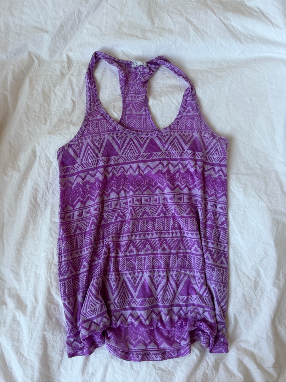 y2k 2016 purple racerback tank